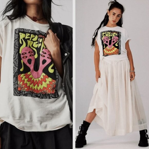 Free People Tops - Free People We The Free Short Sleeve Repo Records Tee